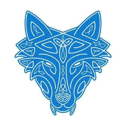 Vinyl Wall Stickers Wild Wolf Celtic Animal Head Ornament Removable Without Leaving Glue