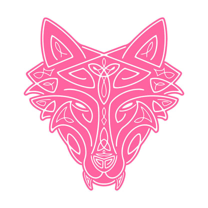 Vinyl Wall Stickers Wild Wolf Celtic Animal Head Ornament Removable Without Leaving Glue