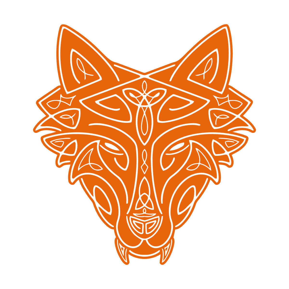 Vinyl Wall Stickers Wild Wolf Celtic Animal Head Ornament Removable Without Leaving Glue