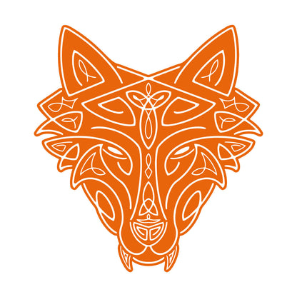 Vinyl Wall Stickers Wild Wolf Celtic Animal Head Ornament Removable Without Leaving Glue