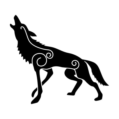 Wall Decals Wolf Irish Celtic Patterns Celts Ireland Self Adhesive