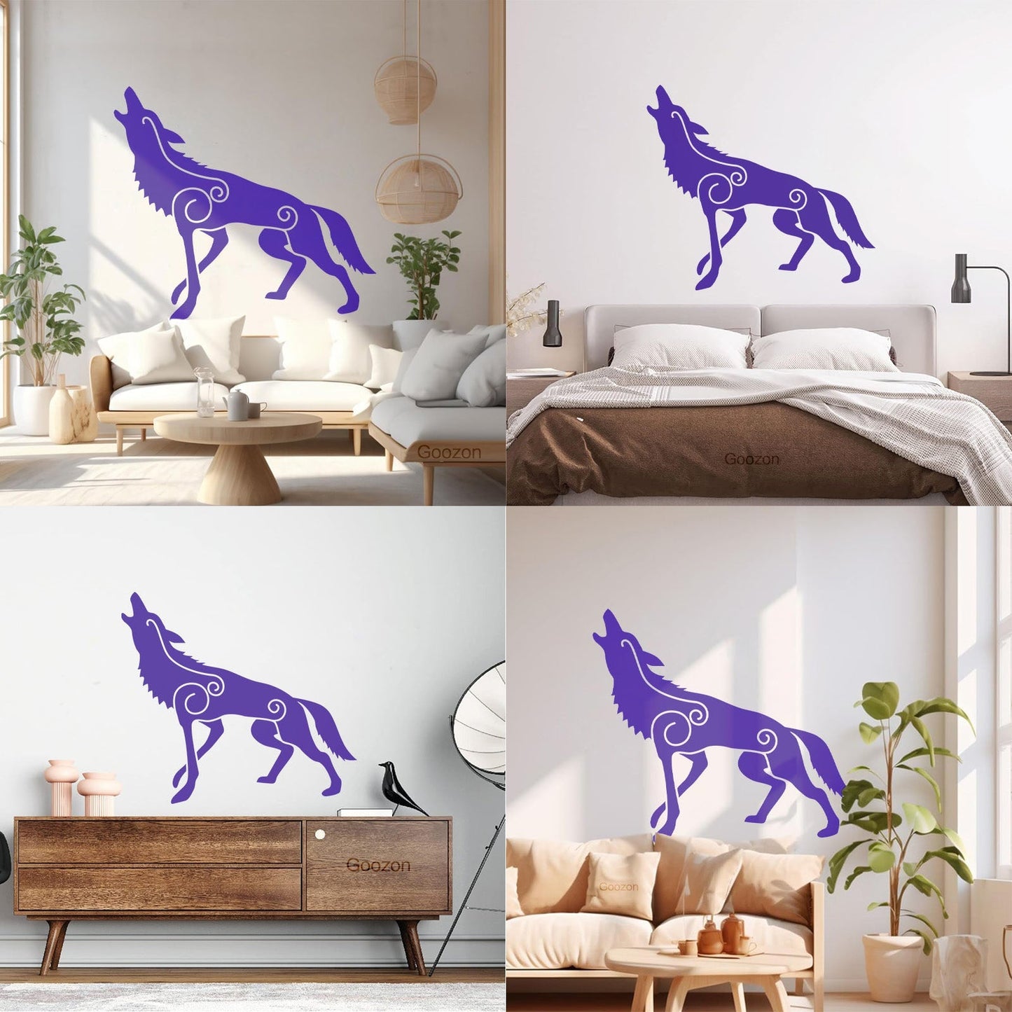 Wall Decals Wolf Irish Celtic Patterns Celts Ireland Self Adhesive