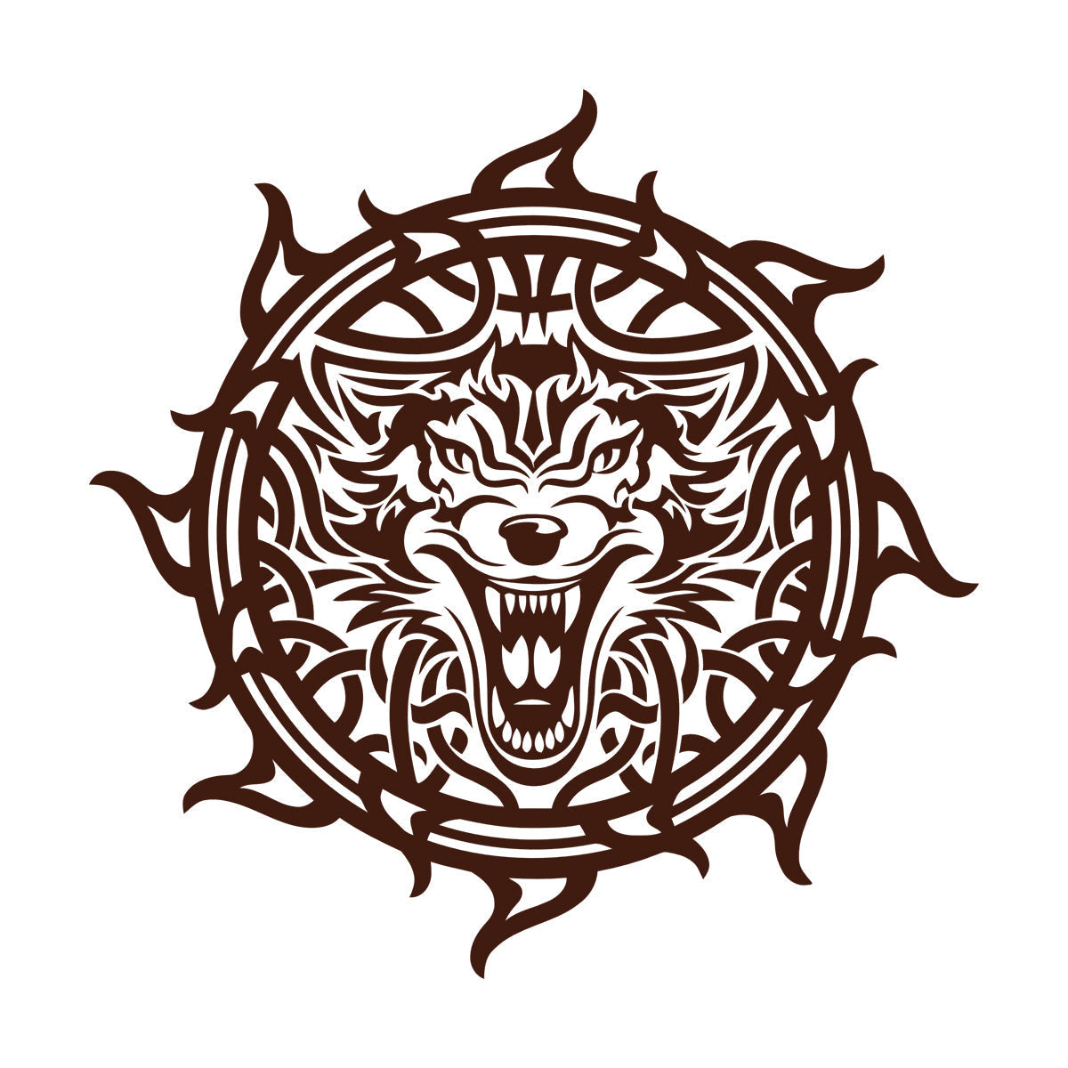 Engraving Decals Celtic Patterns Irish Wolf Ireland Multi Color Selection