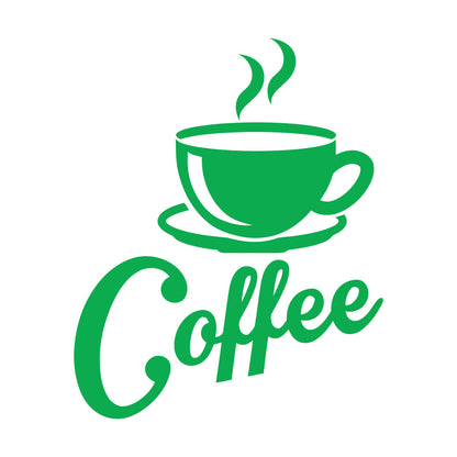 Wall Stickers Paster Paper Kitchen Coffee Shop Cup Wall Beautification