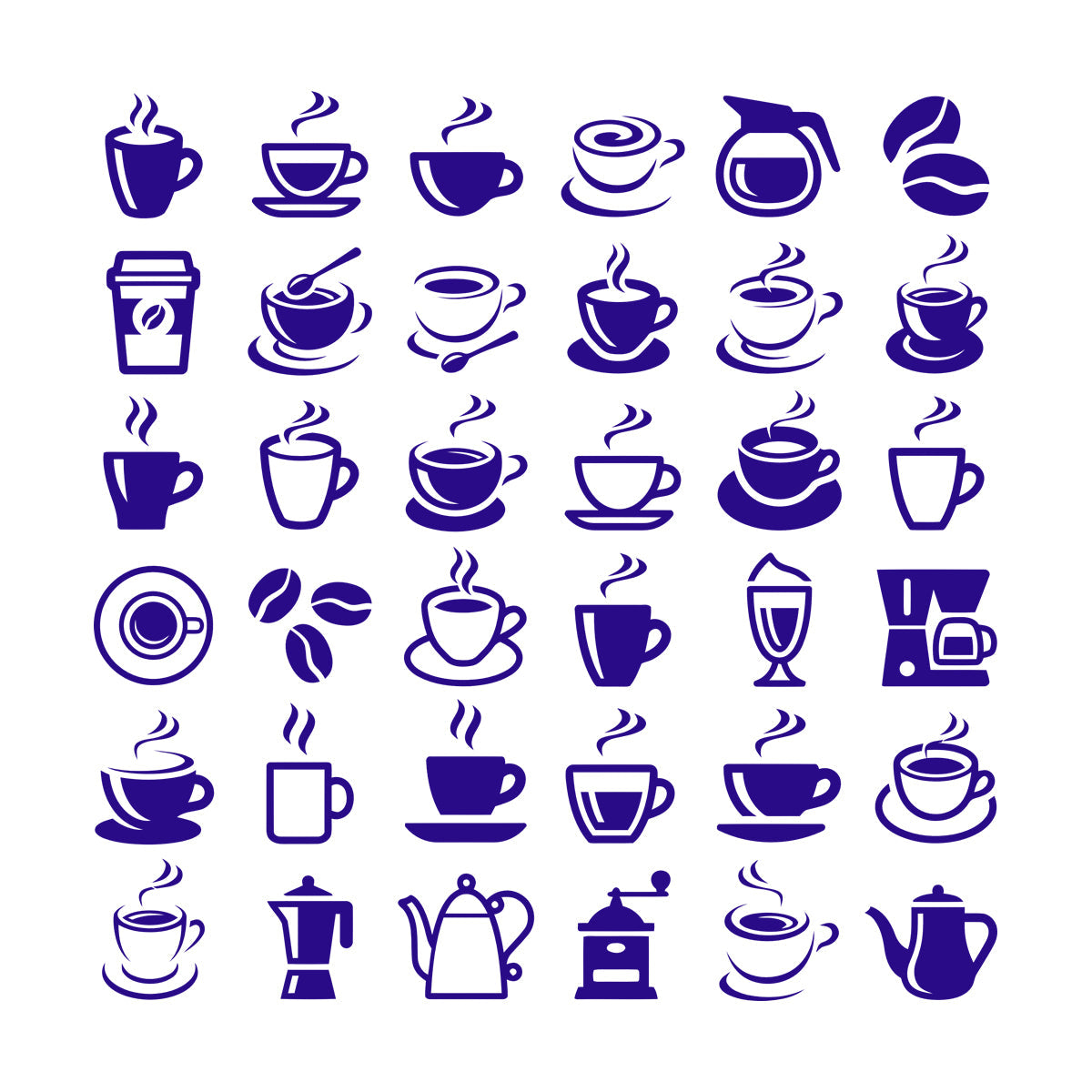 Coffee Beans Hot Drinks Cup And Spoon Bar Logo Cafe Cappuccino Latte Fine Carving Decals Car Body Decoration