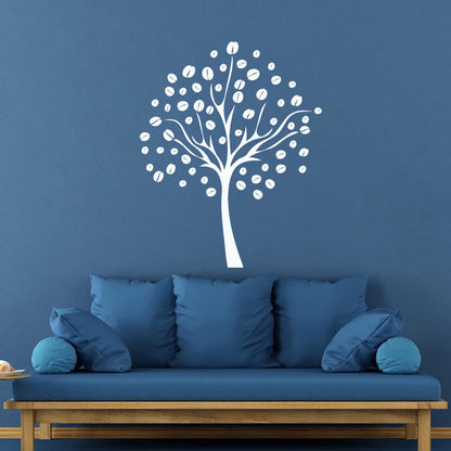 Lettering Decals Coffee Beans Tree Natural Kitchen Store Decoration