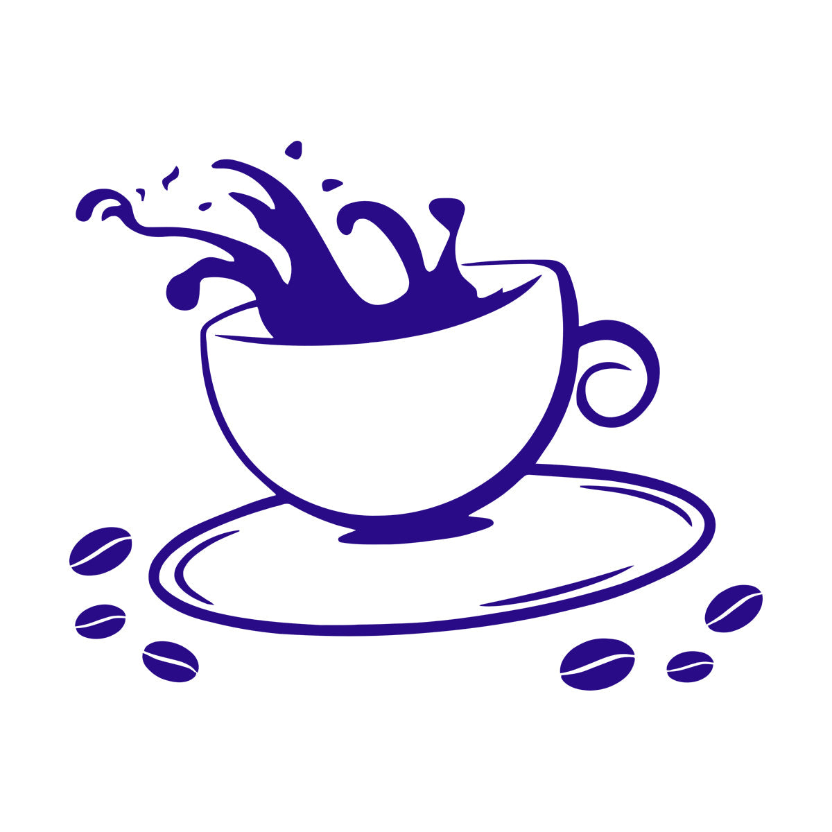 Lettering Stickers Coffee Cup House Dining Break Idea Removable Without Leaving Glue