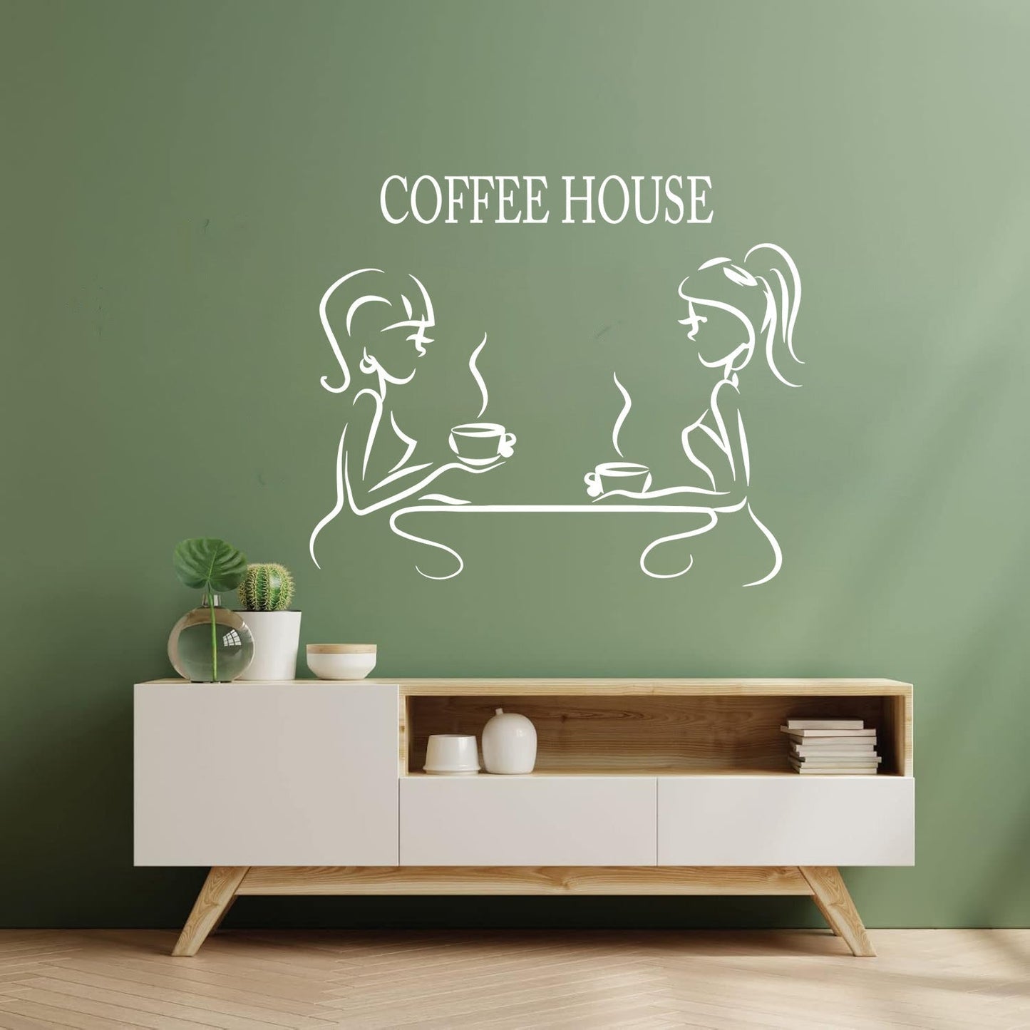 Fine Carving Stickers Coffee House Coffee Restaurant Logotype It Won'T Fall Off