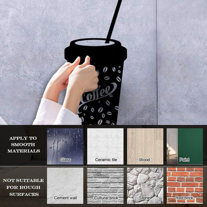 Wall Stickers Paper Coffee Glass Car Body Decoration