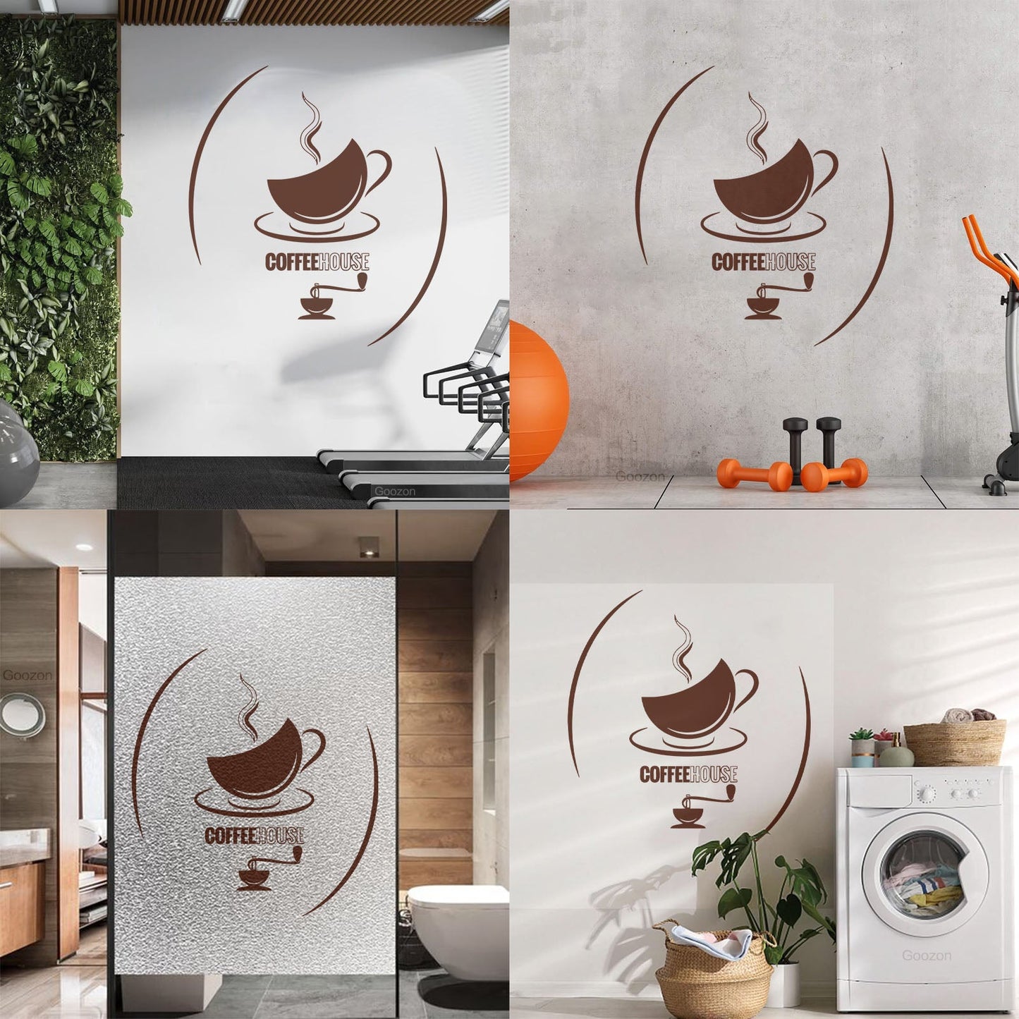 Wall Decals Cup Of Tea Coffeehouse Hot Drinks Kitchen Cafe Self Adhesive