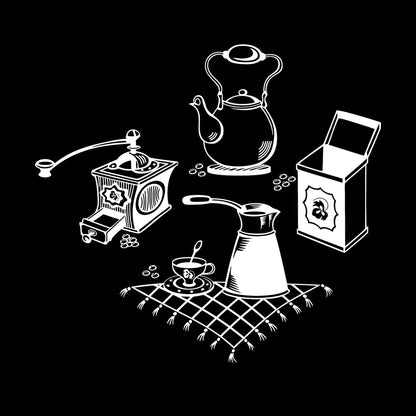 Vinyl Wall Stickers Coffee Grinder Maker Tea Maker Kitchen Glass Stickers