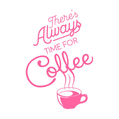 Wall Vinyl Sticker Decor Time Coffee Words Quotes Coffee Shop Multi Color Selection
