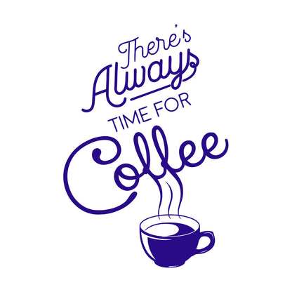 Wall Vinyl Sticker Decor Time Coffee Words Quotes Coffee Shop Multi Color Selection