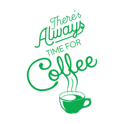 Wall Vinyl Sticker Decor Time Coffee Words Quotes Coffee Shop Multi Color Selection