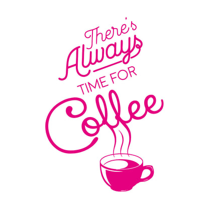 Wall Vinyl Sticker Decor Time Coffee Words Quotes Coffee Shop Multi Color Selection