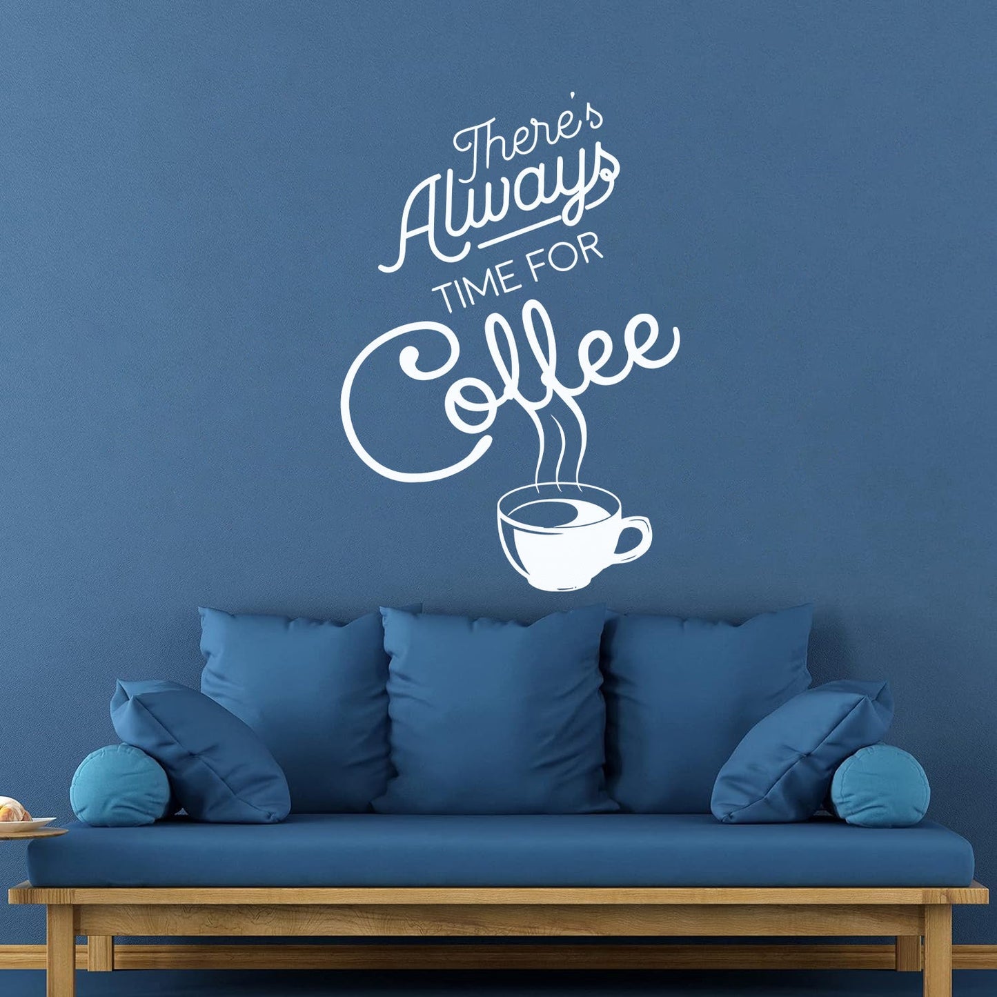 Wall Vinyl Sticker Decor Time Coffee Words Quotes Coffee Shop Multi Color Selection