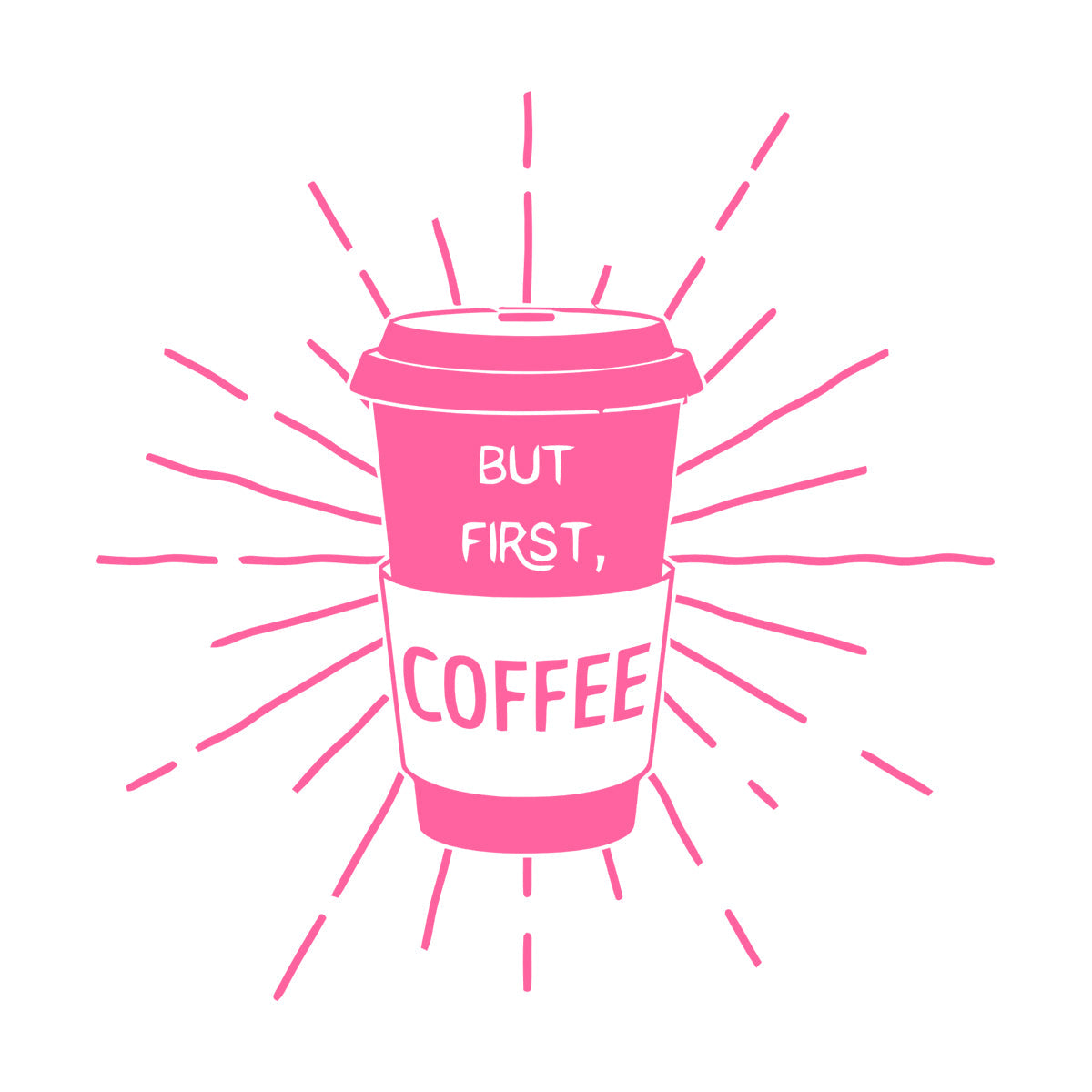 Fine Carving Stickers Words Quotes But First Coffee Restaurant Cafe Equipped With Transfer Film Kit