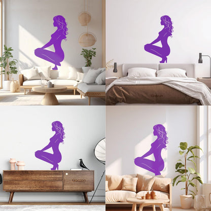 Wall Decals Paster Paper Hot Appeal Woman Striptease Multi Color Selection