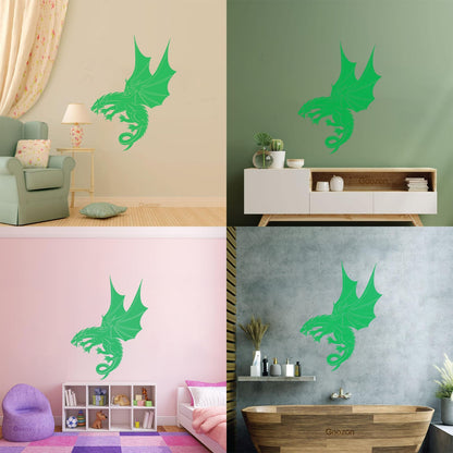 Mural And Wall Vinyl Decal Dragon Fantasy Child Ation Idea Wall Beautification