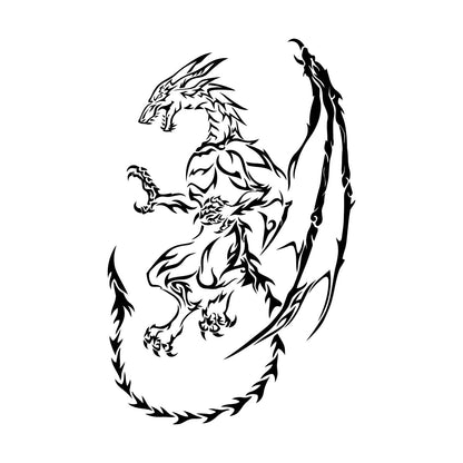 Vinyl Wall Stickers Dragon Myth Fantasy Fairy Tale Art Mural Painting
