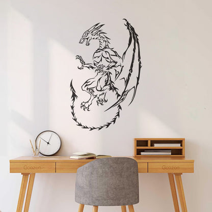 Vinyl Wall Stickers Dragon Myth Fantasy Fairy Tale Art Mural Painting
