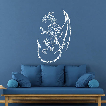 Vinyl Wall Stickers Dragon Myth Fantasy Fairy Tale Art Mural Painting