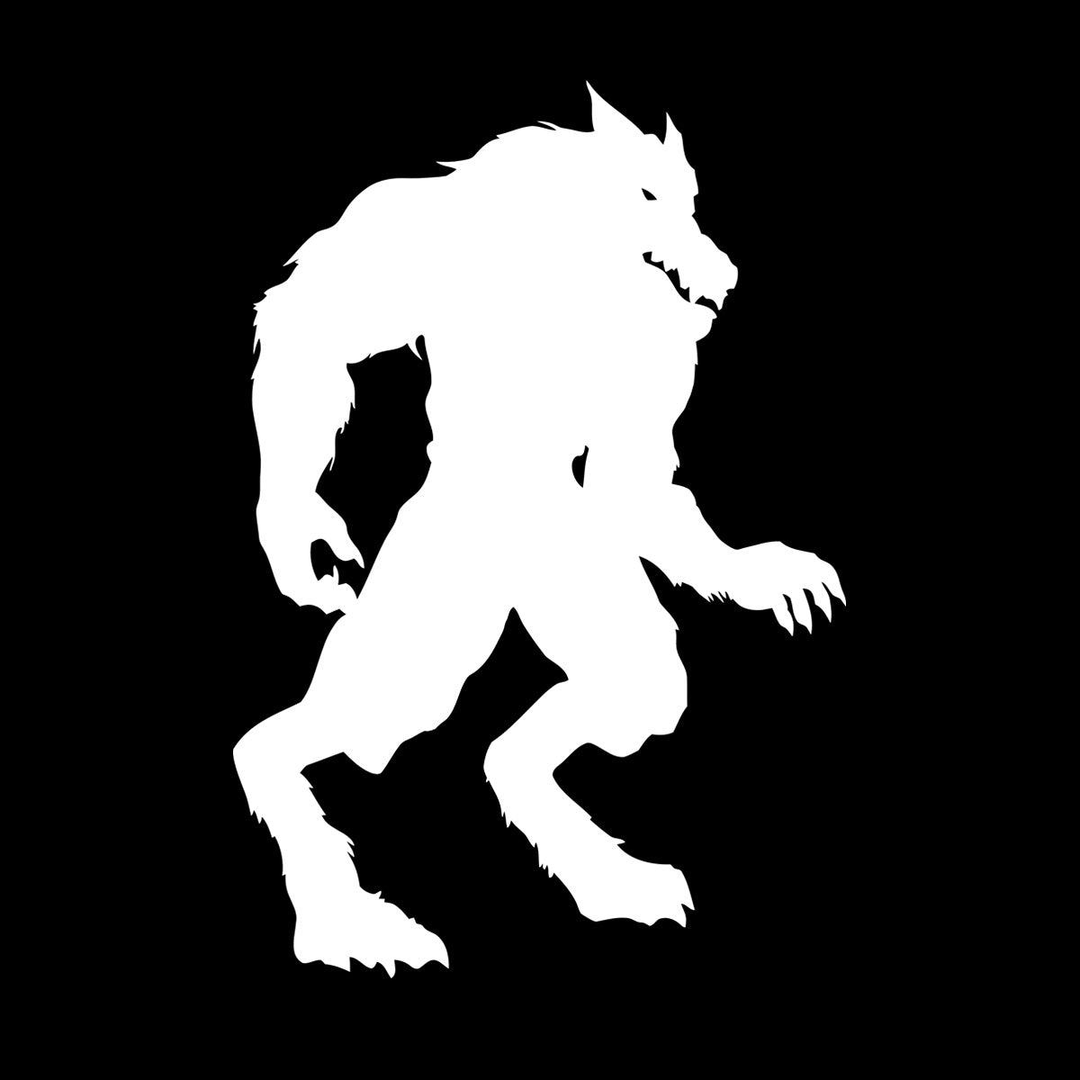 Wall Stickers Paster Paper Fantasy Big Beast Werewolf Aggressive Predator Easy Installation