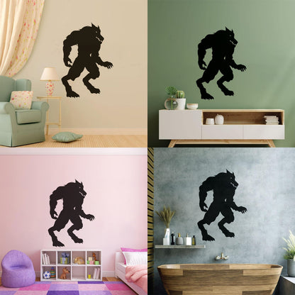 Wall Stickers Paster Paper Fantasy Big Beast Werewolf Aggressive Predator Easy Installation