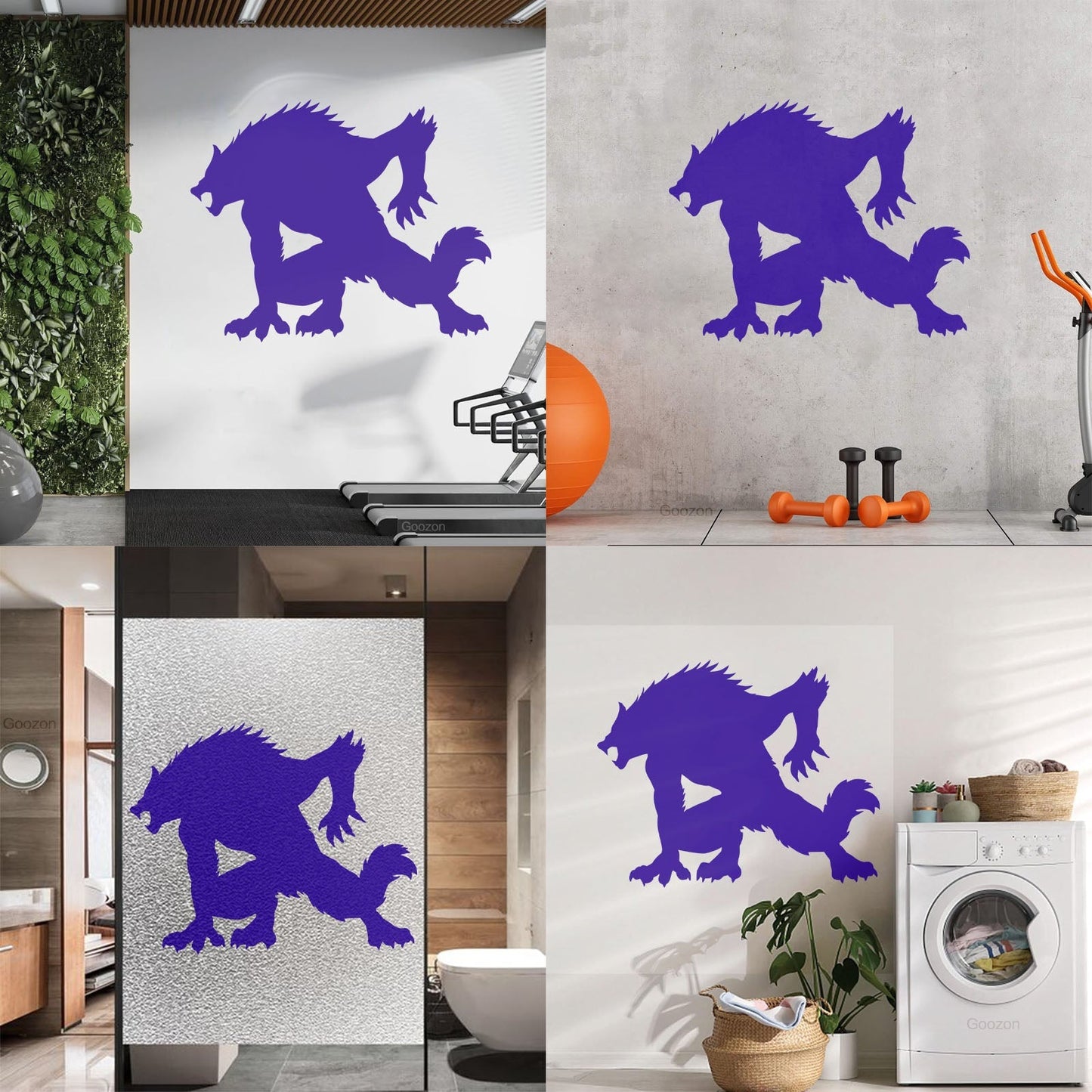 Wall Stickers Paster Paper Werewolf Horror Fantasy Beast Monster Tattoo Culture