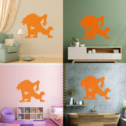 Wall Stickers Paster Paper Werewolf Horror Fantasy Beast Monster Tattoo Culture