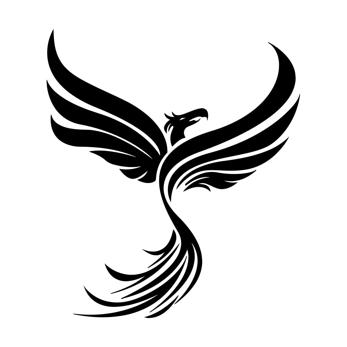 Vinyl Wall Stickers Phoenix Fantastic Beast Fantasy Bird Multiple Size Options