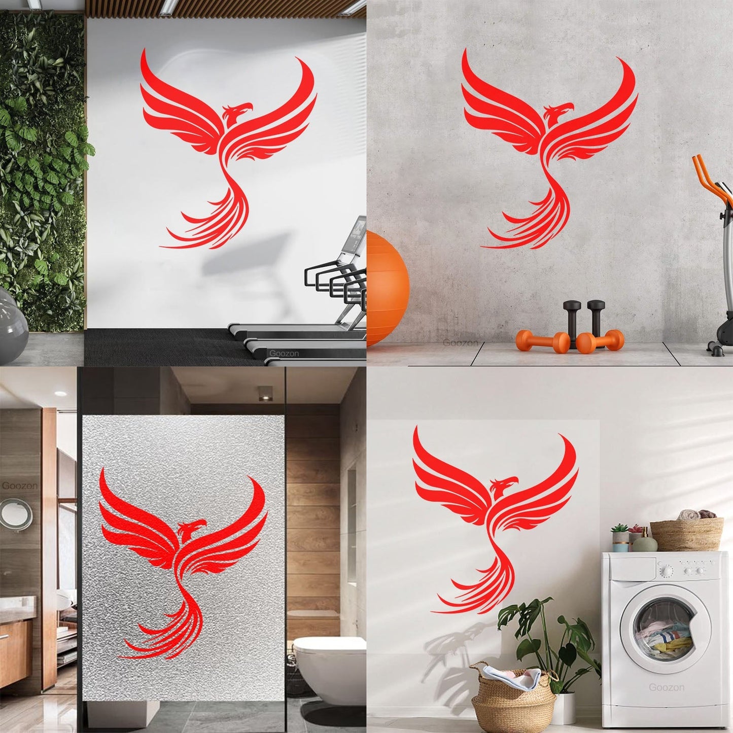 Vinyl Wall Stickers Phoenix Fantastic Beast Fantasy Bird Multiple Size Options
