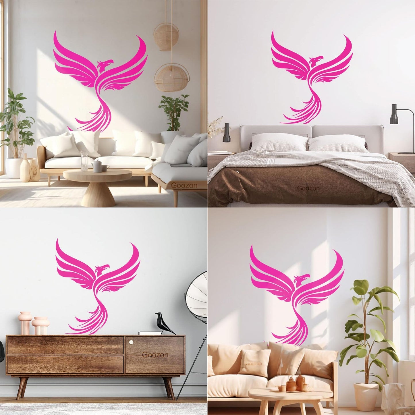 Vinyl Wall Stickers Phoenix Fantastic Beast Fantasy Bird Multiple Size Options
