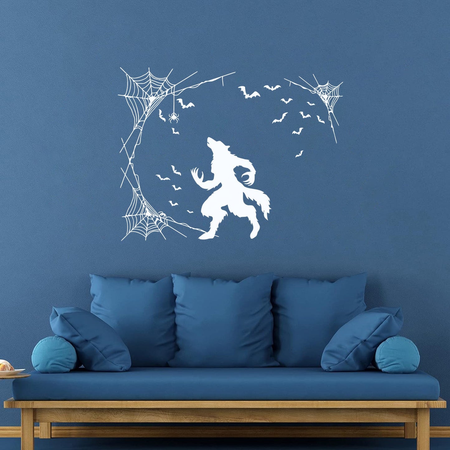 Lettering Decals Werewolf Halloween Horror Fantasy Beast Bats Glass Stickers