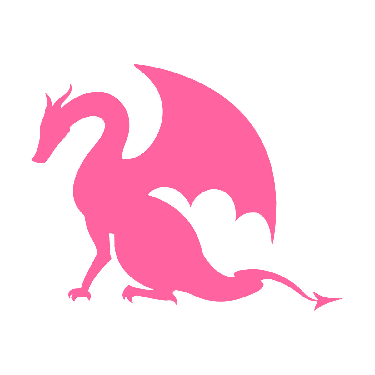 Wall Stickers Paster Paper Dragon Tale Monster Fire Breathing Fantasy Art Mural Painting