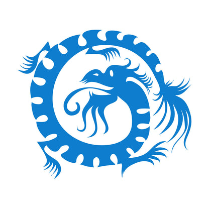 Wall Decals Paster Paper Oriental Mythological Chinese Funny Fantasy Dragon Glass Stickers