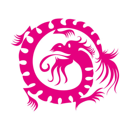 Wall Decals Paster Paper Oriental Mythological Chinese Funny Fantasy Dragon Glass Stickers