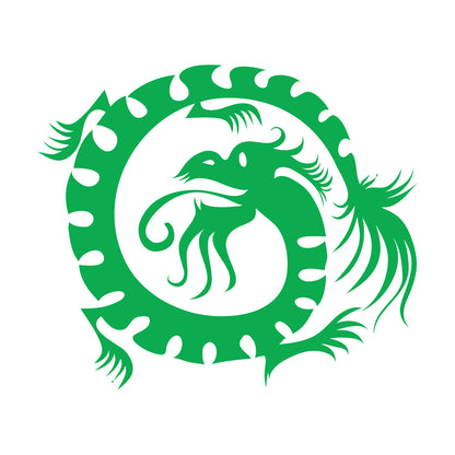 Wall Decals Paster Paper Oriental Mythological Chinese Funny Fantasy Dragon Glass Stickers