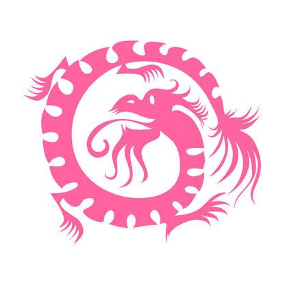 Wall Decals Paster Paper Oriental Mythological Chinese Funny Fantasy Dragon Glass Stickers