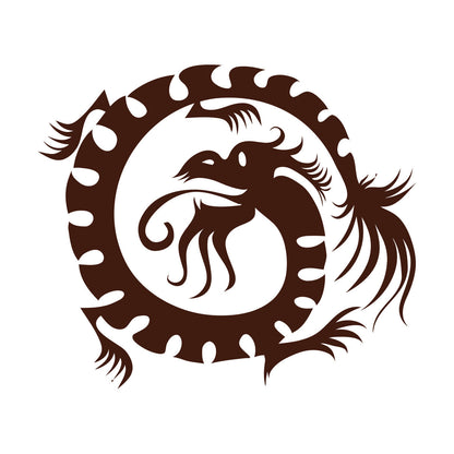 Wall Decals Paster Paper Oriental Mythological Chinese Funny Fantasy Dragon Glass Stickers