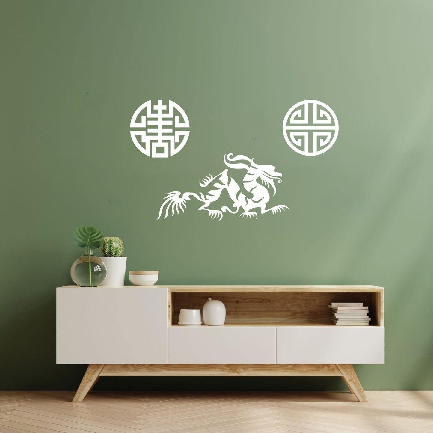 Vinyl Wall Stickers Oriental Mythological Chinese Fantasy Dragon Can Modify And Add Information