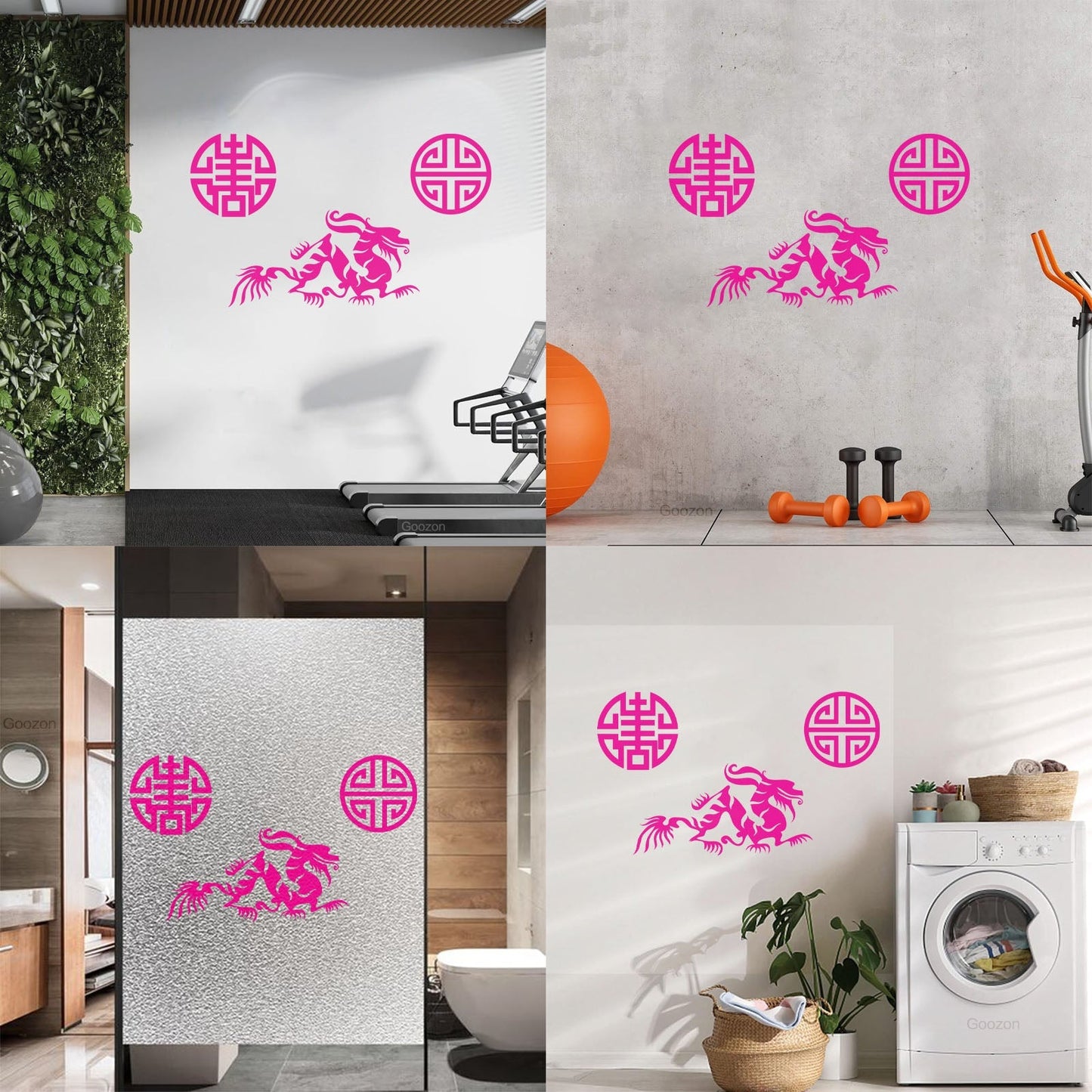 Vinyl Wall Stickers Oriental Mythological Chinese Fantasy Dragon Can Modify And Add Information