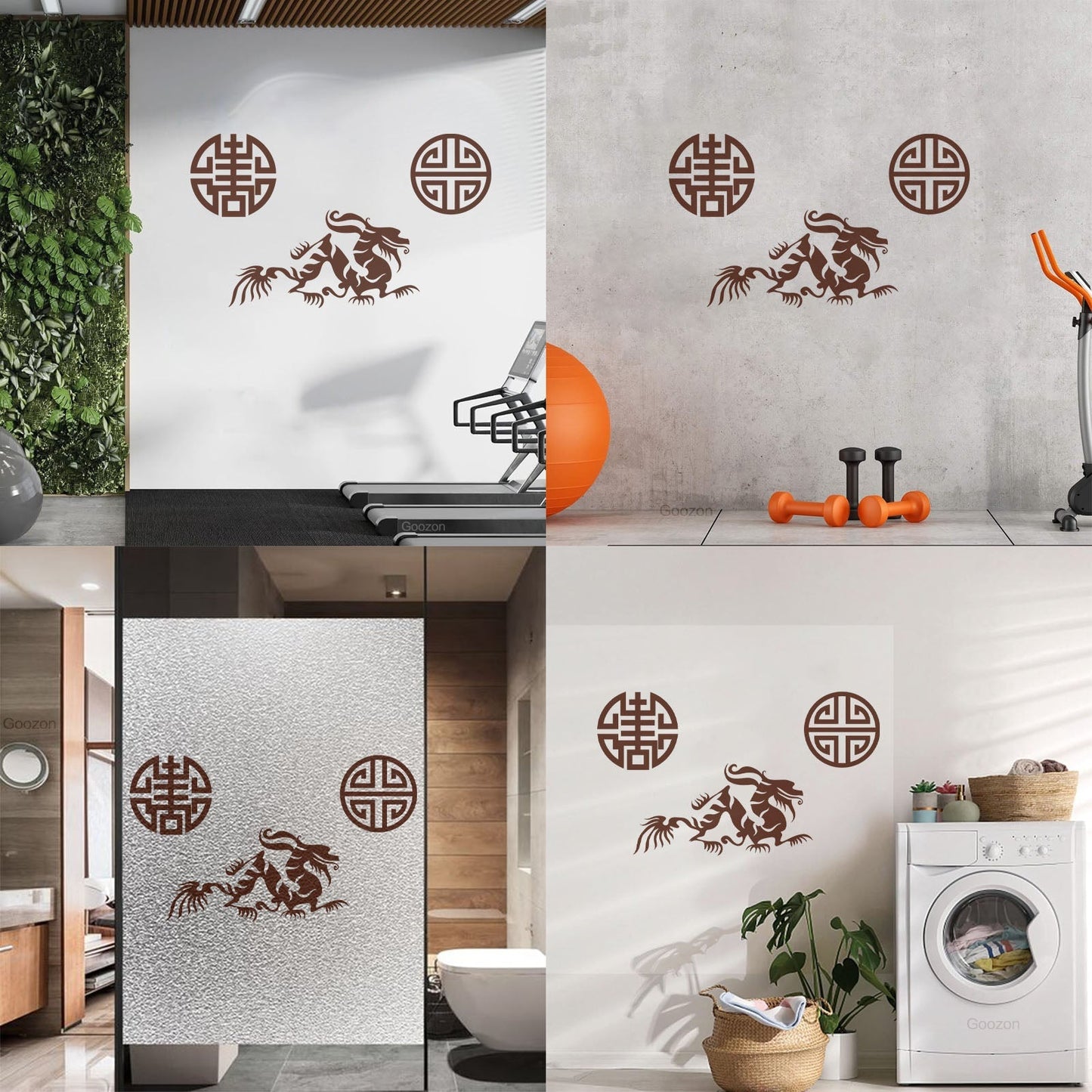 Vinyl Wall Stickers Oriental Mythological Chinese Fantasy Dragon Can Modify And Add Information