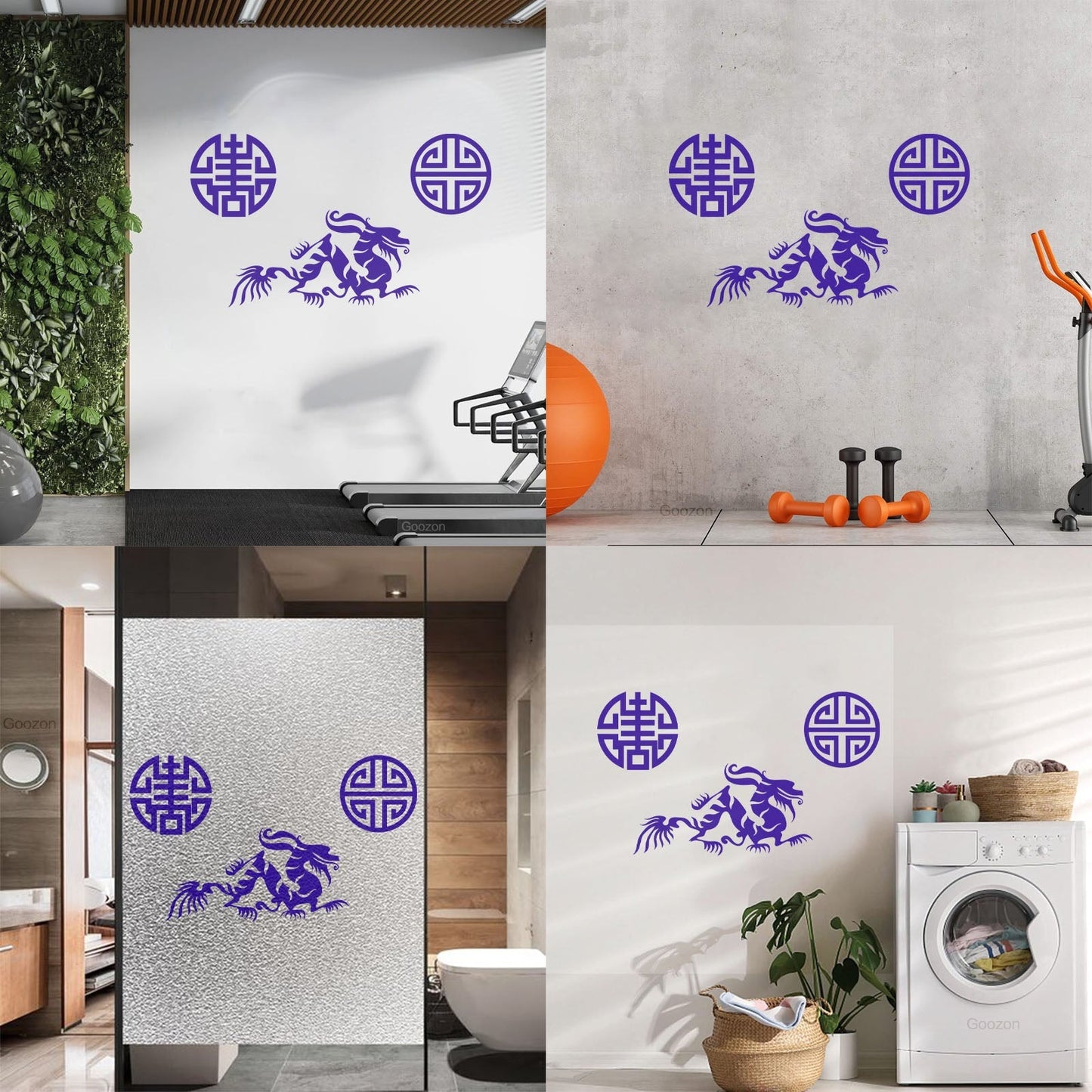Vinyl Wall Stickers Oriental Mythological Chinese Fantasy Dragon Can Modify And Add Information