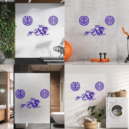 Vinyl Wall Stickers Oriental Mythological Chinese Fantasy Dragon Can Modify And Add Information