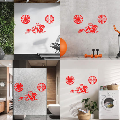 Vinyl Wall Stickers Oriental Mythological Chinese Fantasy Dragon Can Modify And Add Information