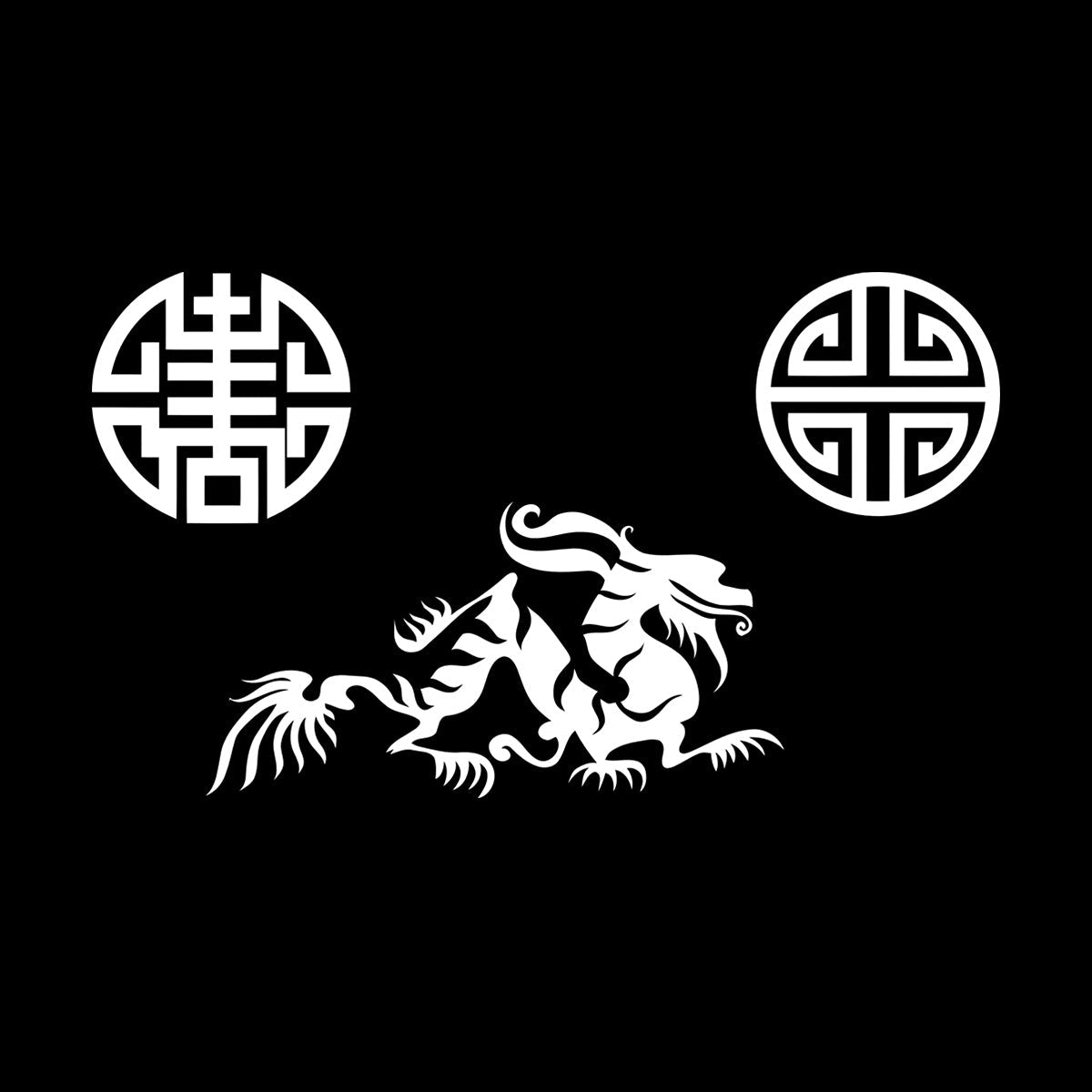 Vinyl Wall Stickers Oriental Mythological Chinese Fantasy Dragon Can Modify And Add Information