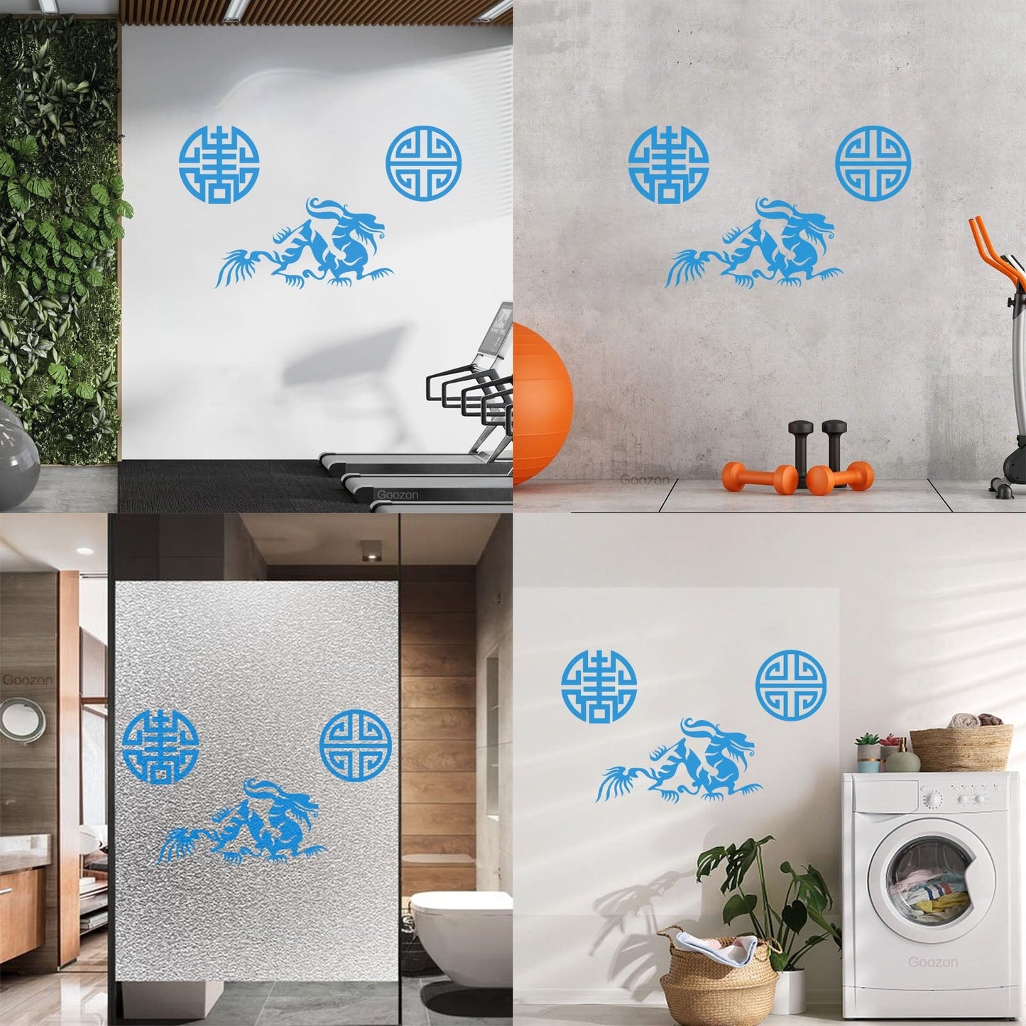 Vinyl Wall Stickers Oriental Mythological Chinese Fantasy Dragon Can Modify And Add Information