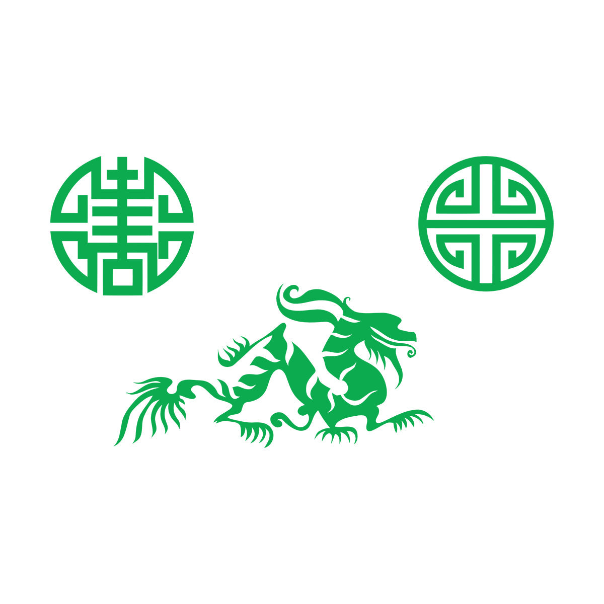 Vinyl Wall Stickers Oriental Mythological Chinese Fantasy Dragon Can Modify And Add Information