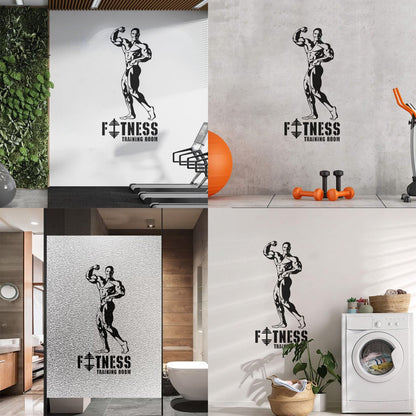 Training Fitnesscenter Bodybuilding Gymnastics Sports Engraving Decals Multi Color Selection